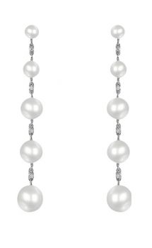 ORECCHINI BLISS ORO DIAMANTI E PERLE CASCATA COLLECTION 20044005