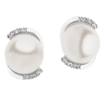 ORECCHINI COMETE PERLE E DIAMANTI ABBRACCI COLLECTION ORP679