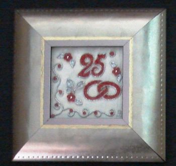 QUADRO ADRIANA XHILONE NOZZE ARGENTO 25MO 542-171 AG