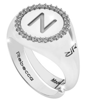 ANELLO REBECCA MY WORLD ALPHABET SILVER COLLECTION SWRAZN64