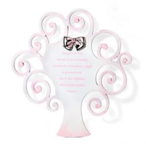 QUADRO ACCA ALBERO DELLA VITA ROSA CON PREGHIERA 592R.2