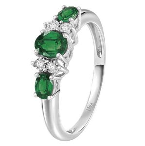 ANELLO BLISS CON SMERALDI COLLEZIONE RUGIADA 20091473