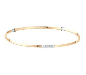BRACCIALE DONNAORO ELEMENTS BANGLE ARGENTO ROSA DFBF4109_L