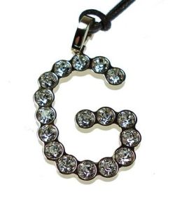 CIONDOLO REBECCA WORD SWAROVSKI INIZIALE G BWSPBG57