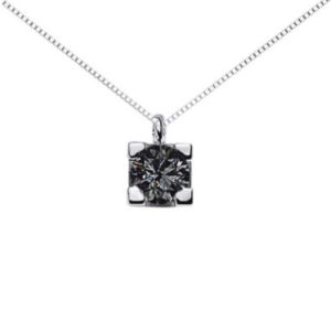COLLANA PUNTO LUCE DONNAORO DIAMANTE NERO DHPL8120.008