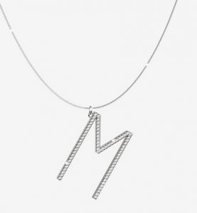 COLLANA REBECCA CON LETTERA M MY WORLD SILVER COLLECTION SWAKAM63