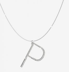 COLLANA REBECCA CON LETTERA P MY WORLD SILVER COLLECTION SWAKAP66