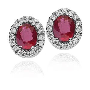Orecchini DonnaOro Rubini e Diamanti DCOR7409.020