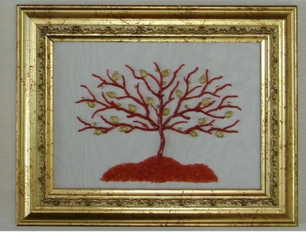 QUADRO LA CORALLINA BY ADRIANA XHILONE ALBERO DELLA VITA IN CORALLO LC 100/5